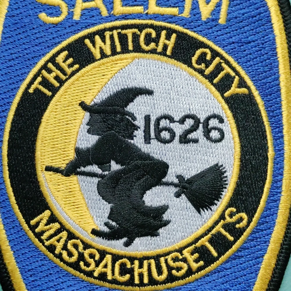 SALEM🧹 WITCH🧙♀️🪄PATCH💫BIG POLICE PATCH 1626🧹THE WITCH CITY MASSACHUSETTS - Picture 2 of 5